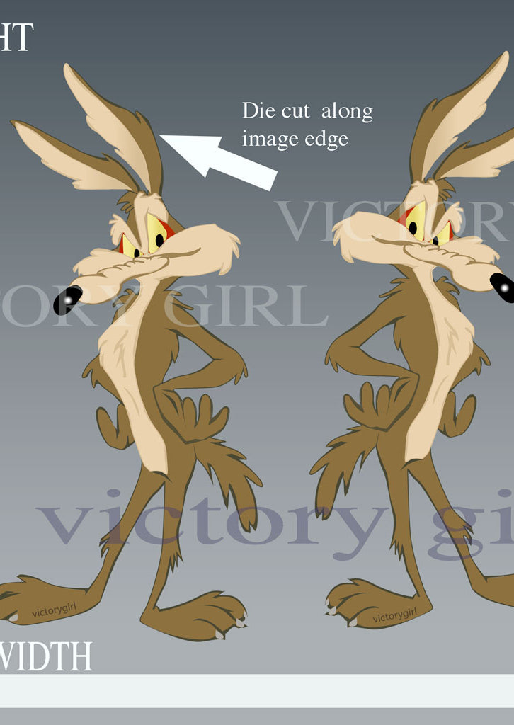 Wiley Coyote Vinyl Decal Sticker