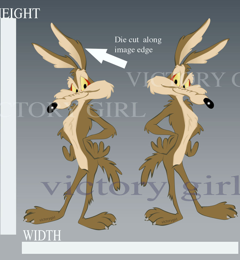Wiley Coyote Vinyl Decal Sticker
