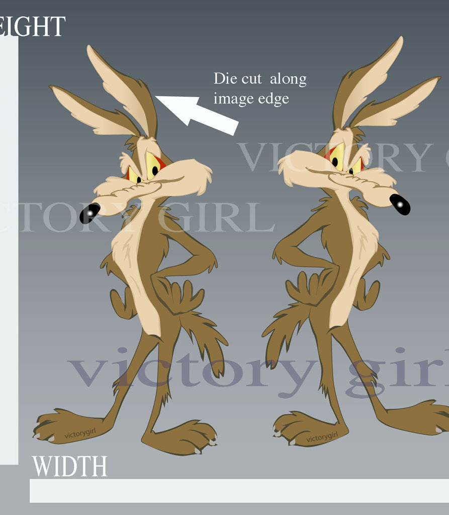 Wiley Coyote Vinyl Decal Sticker