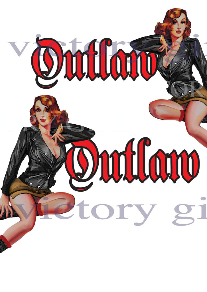 Outlaw Vinyl Decal Sticker