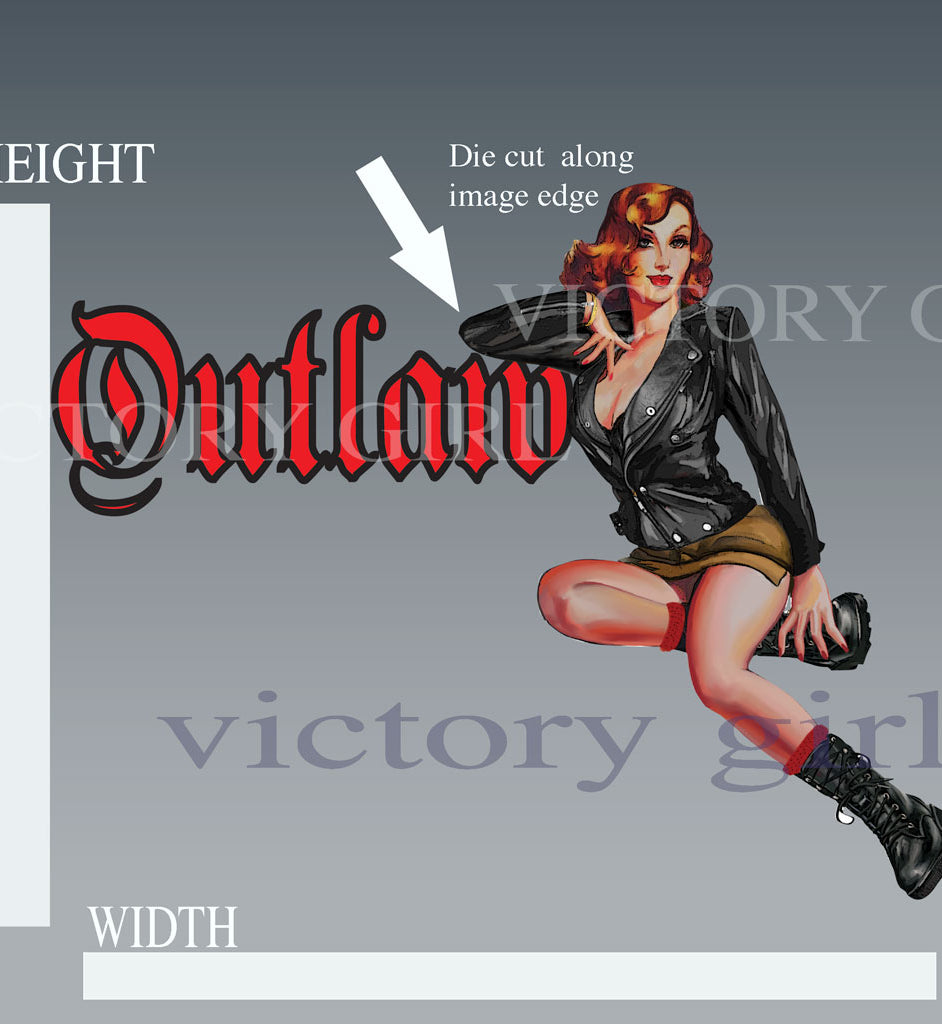 Outlaw Vinyl Decal Sticker