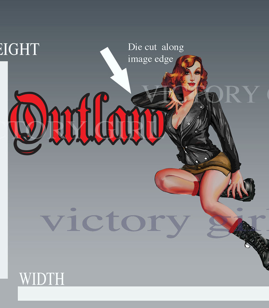 Outlaw Vinyl Decal Sticker