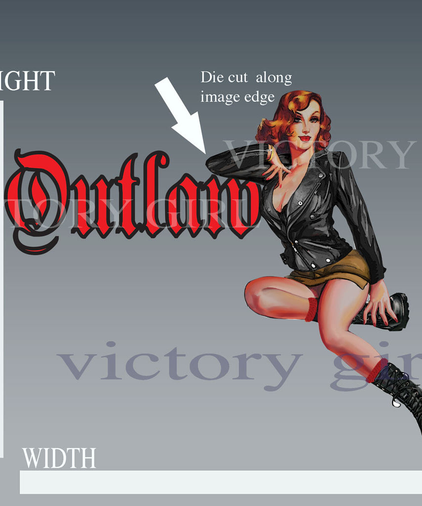 Outlaw Vinyl Decal Sticker