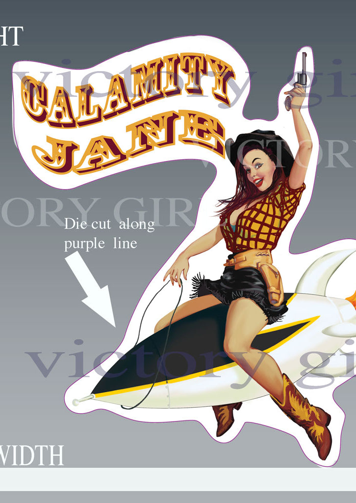 Calamity Jane Vinyl Decal Sticker