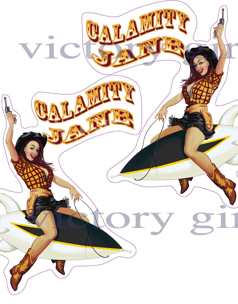 Calamity Jane Vinyl Decal Sticker