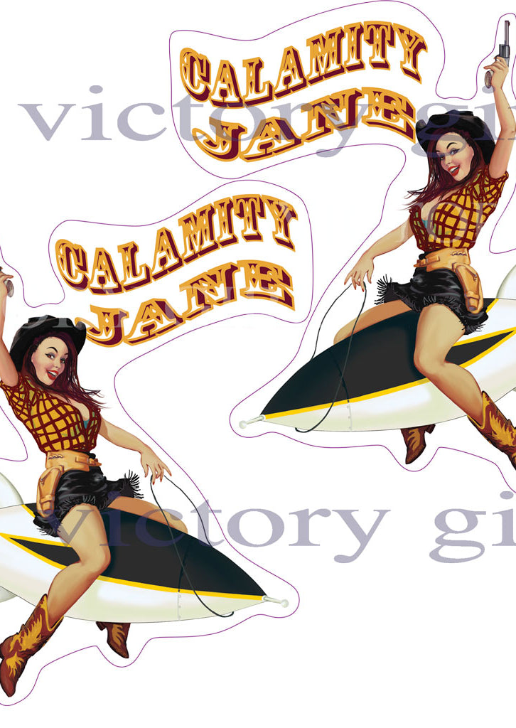 Calamity Jane Vinyl Decal Sticker