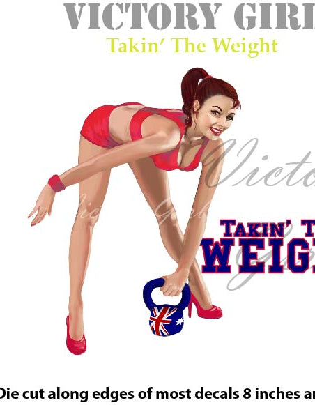Takin' the Weight Vinyl Decal Sticker