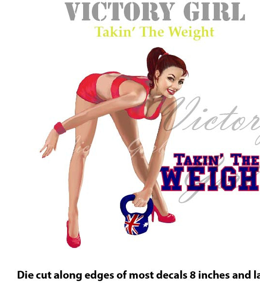 Takin' the Weight Vinyl Decal Sticker