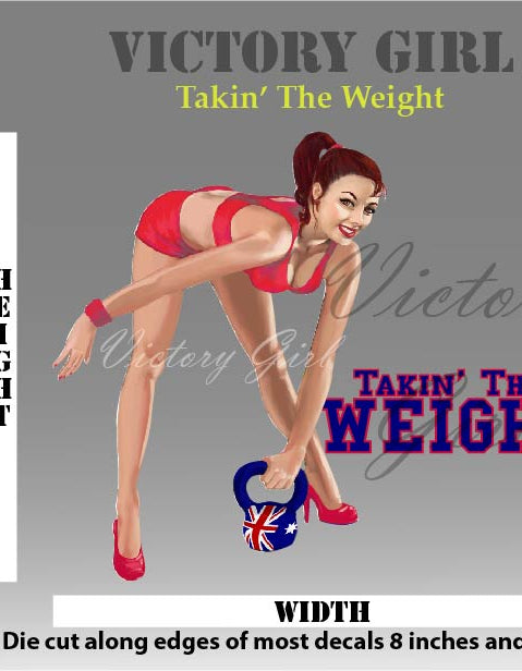 Takin' the Weight Vinyl Decal Sticker