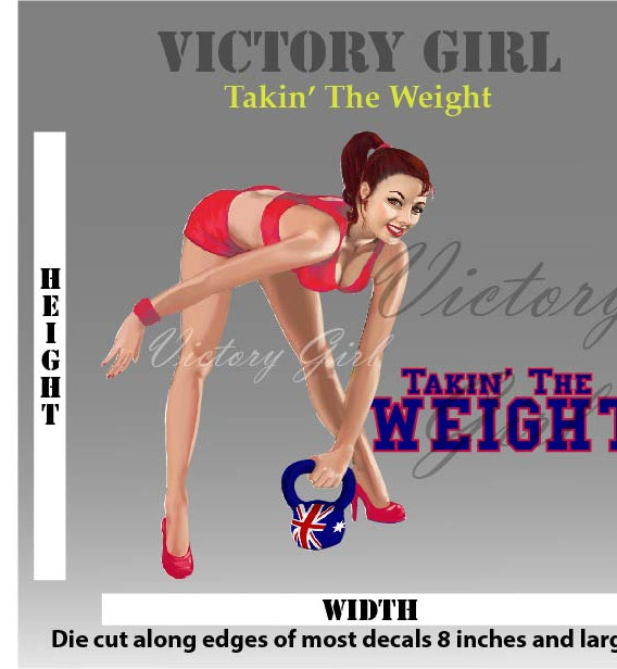 Takin' the Weight Vinyl Decal Sticker