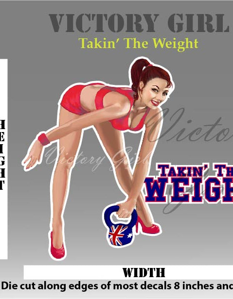 Takin' the Weight Vinyl Decal Sticker