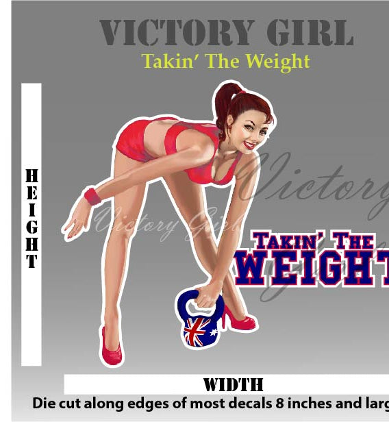 Takin' the Weight Vinyl Decal Sticker