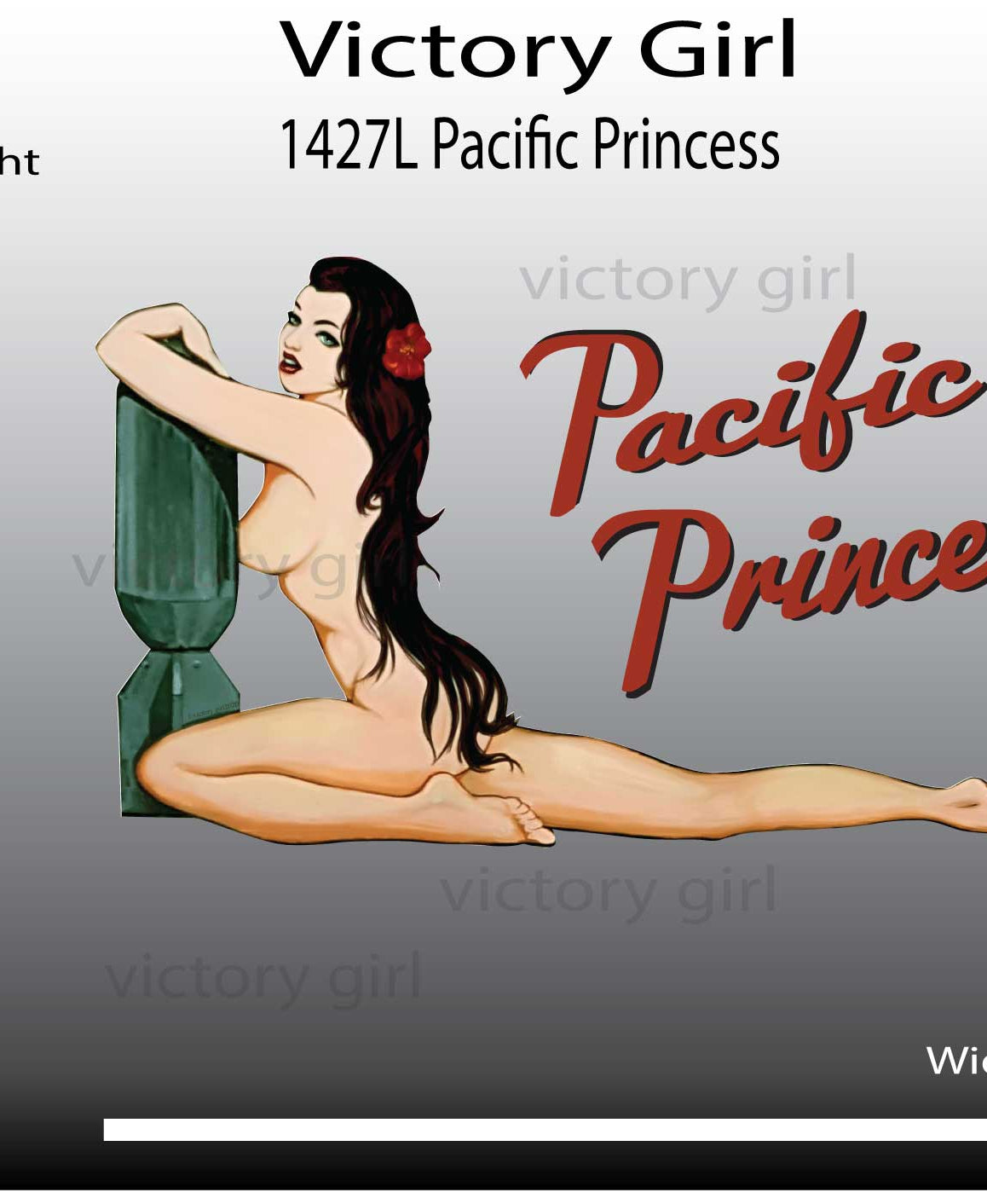 Pacific Princess Vinyl Decal Sticker