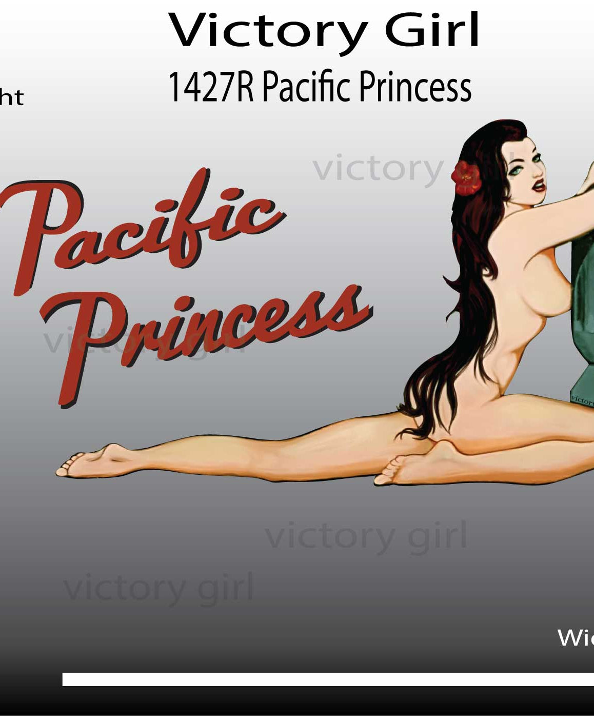 Pacific Princess Vinyl Decal Sticker
