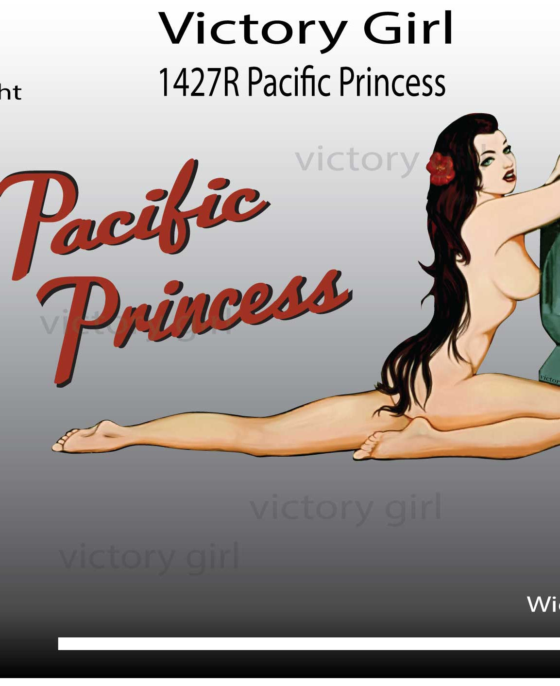 Pacific Princess Vinyl Decal Sticker