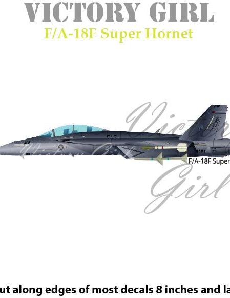 FA 18F Super Hornet Vinyl Decal Sticker