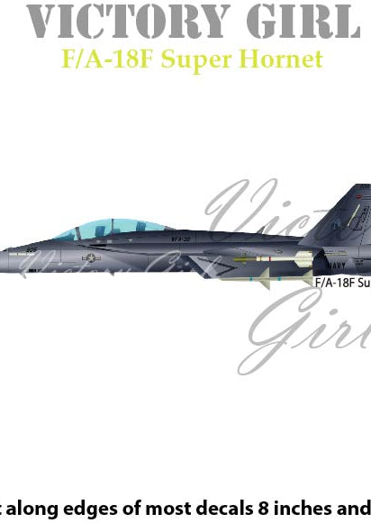 FA 18F Super Hornet Vinyl Decal Sticker
