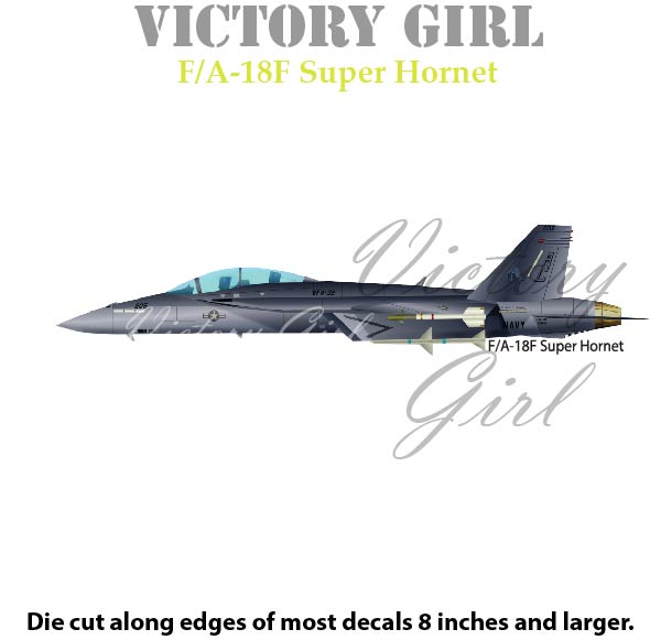 FA 18F Super Hornet Vinyl Decal Sticker