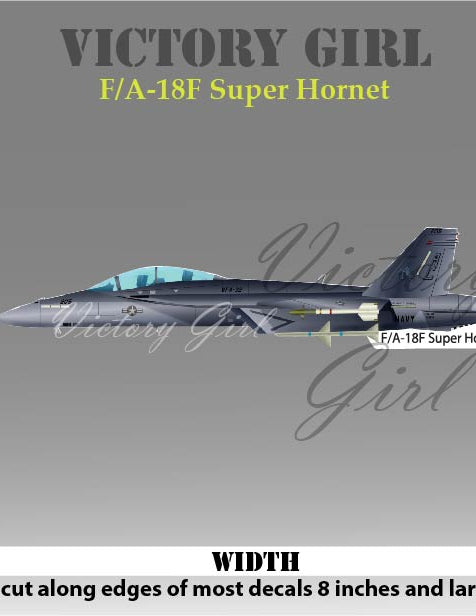 FA 18F Super Hornet Vinyl Decal Sticker