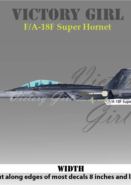 FA 18F Super Hornet Vinyl Decal Sticker