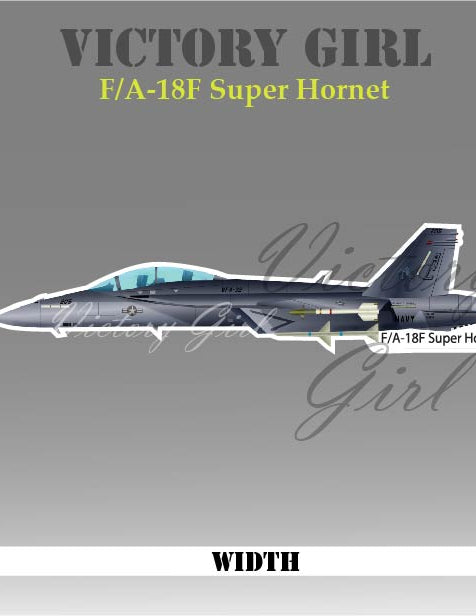 FA 18F Super Hornet Vinyl Decal Sticker