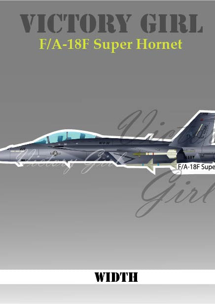 FA 18F Super Hornet Vinyl Decal Sticker