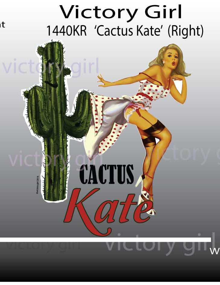 Cactus Kate Vinyl Decal Sticker