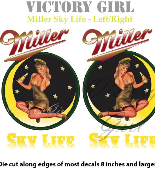 Miller Sky Life Vinyl Decal Sticker