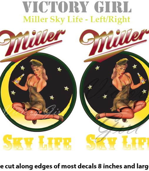 Miller Sky Life Vinyl Decal Sticker
