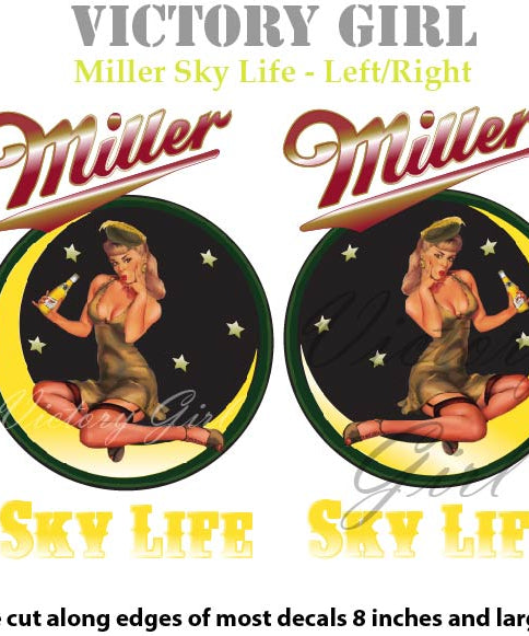 Miller Sky Life Vinyl Decal Sticker