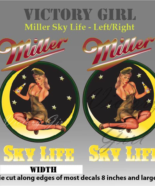 Miller Sky Life Vinyl Decal Sticker