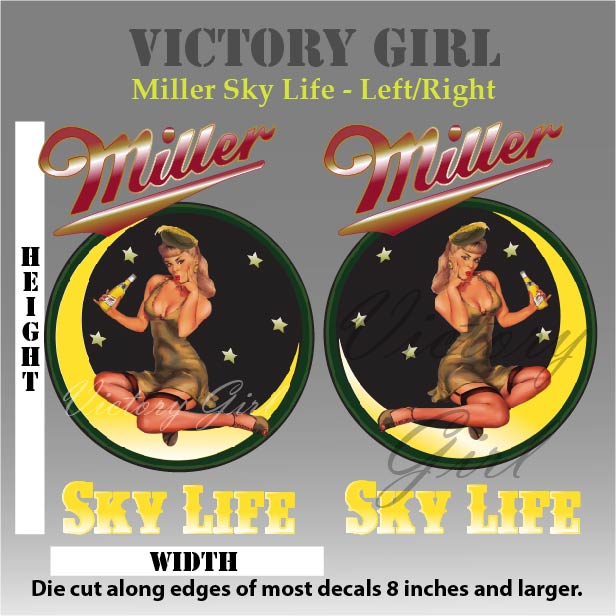 Miller Sky Life Vinyl Decal Sticker
