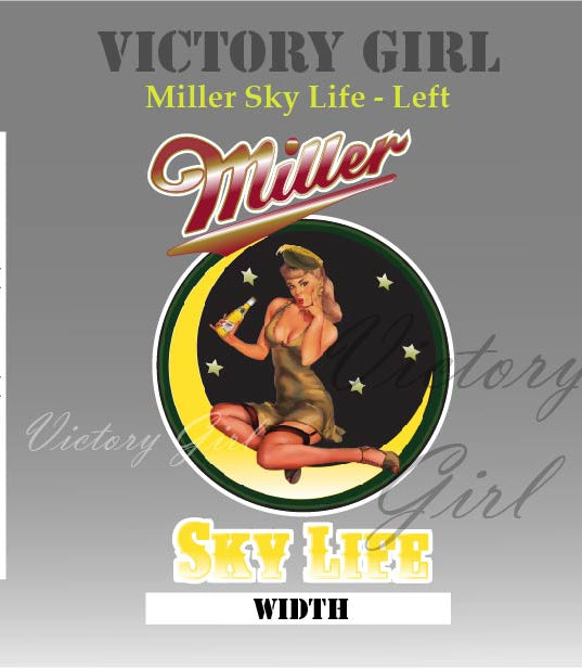 Miller Sky Life Vinyl Decal Sticker