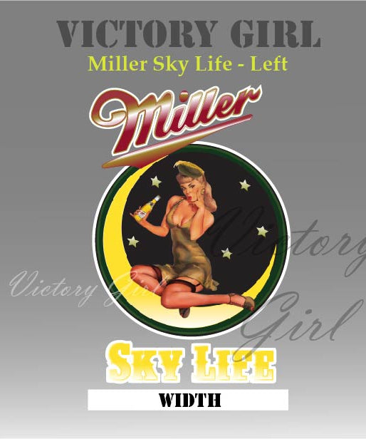 Miller Sky Life Vinyl Decal Sticker