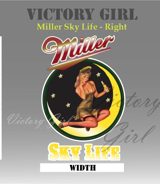 Miller Sky Life Vinyl Decal Sticker