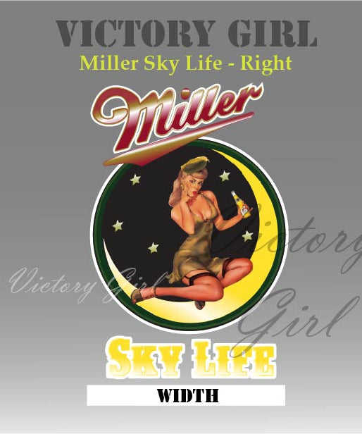 Miller Sky Life Vinyl Decal Sticker