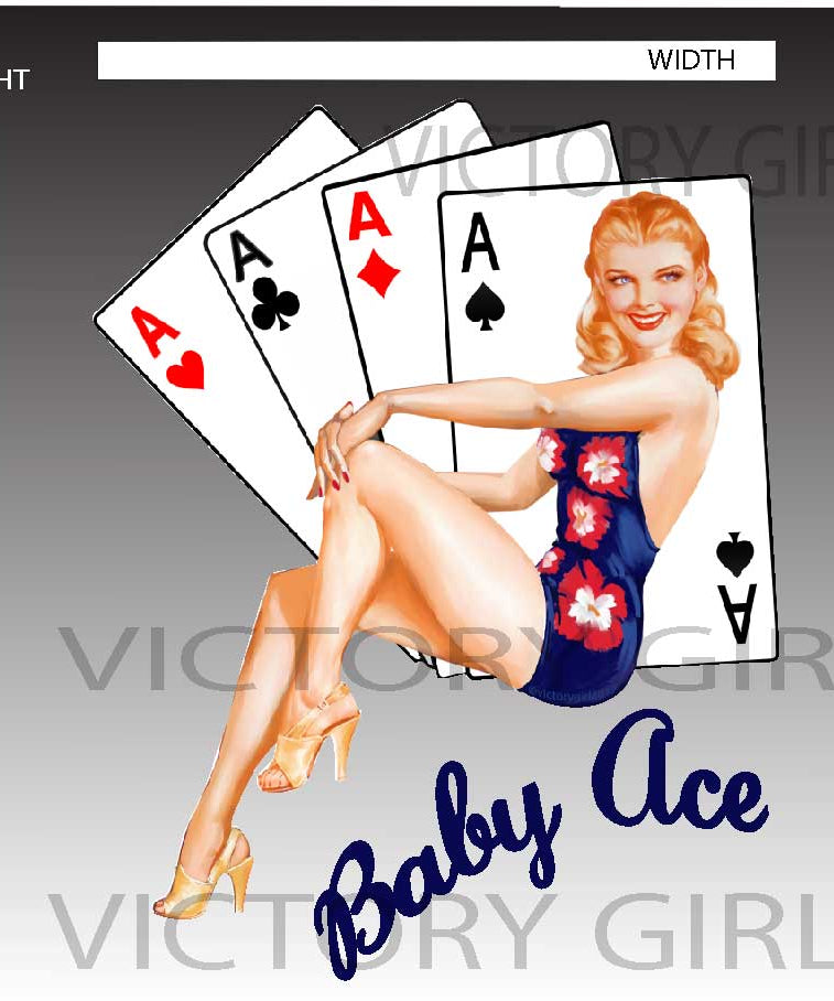 Baby Ace Vinyl Decal Sticker