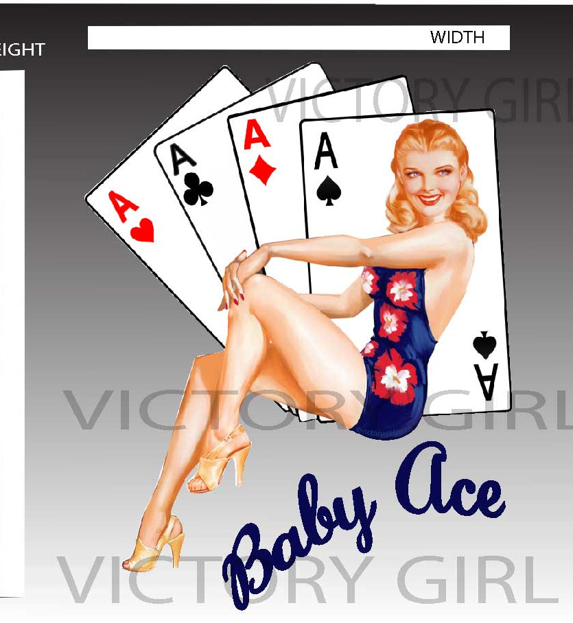 Baby Ace Vinyl Decal Sticker