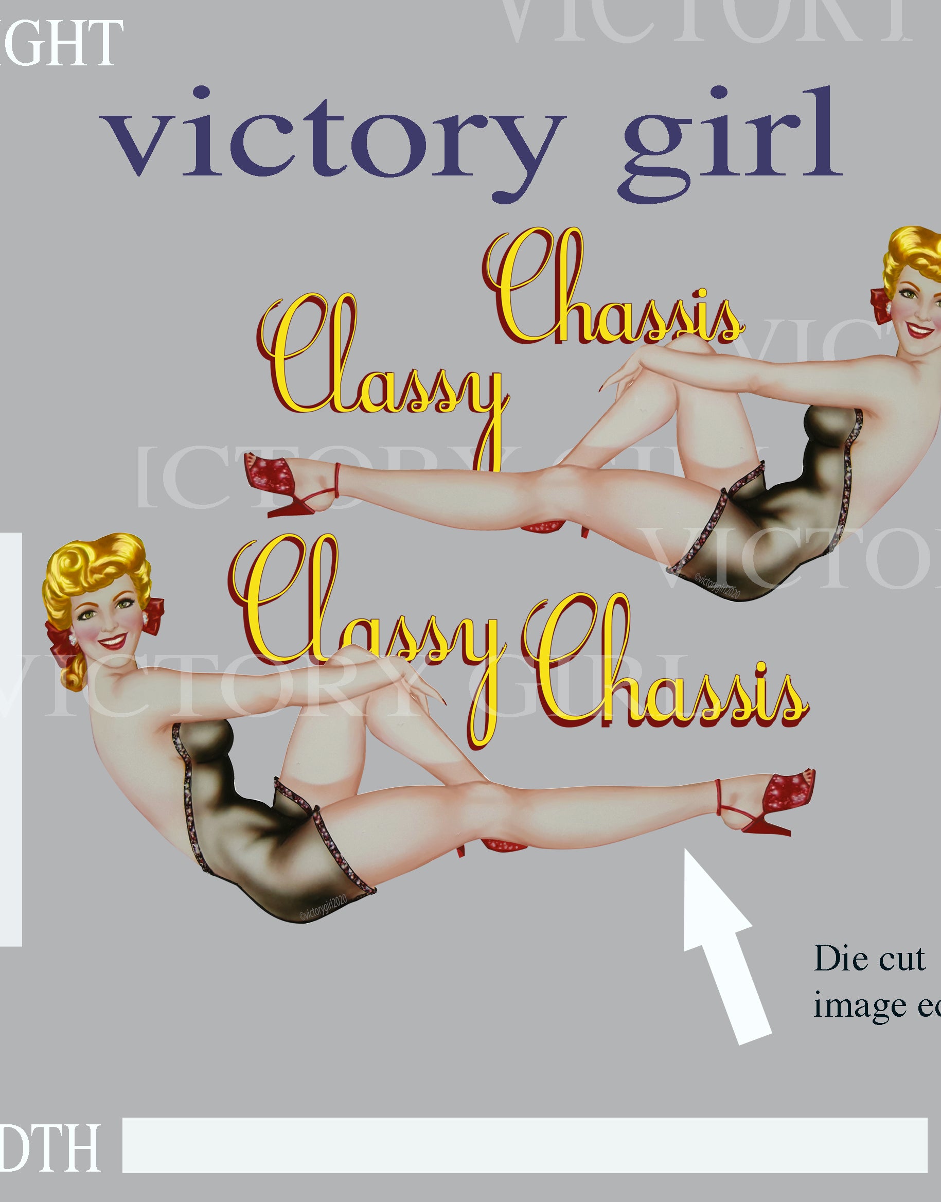 Classy Chassis LR Vinyl Decal Sticker