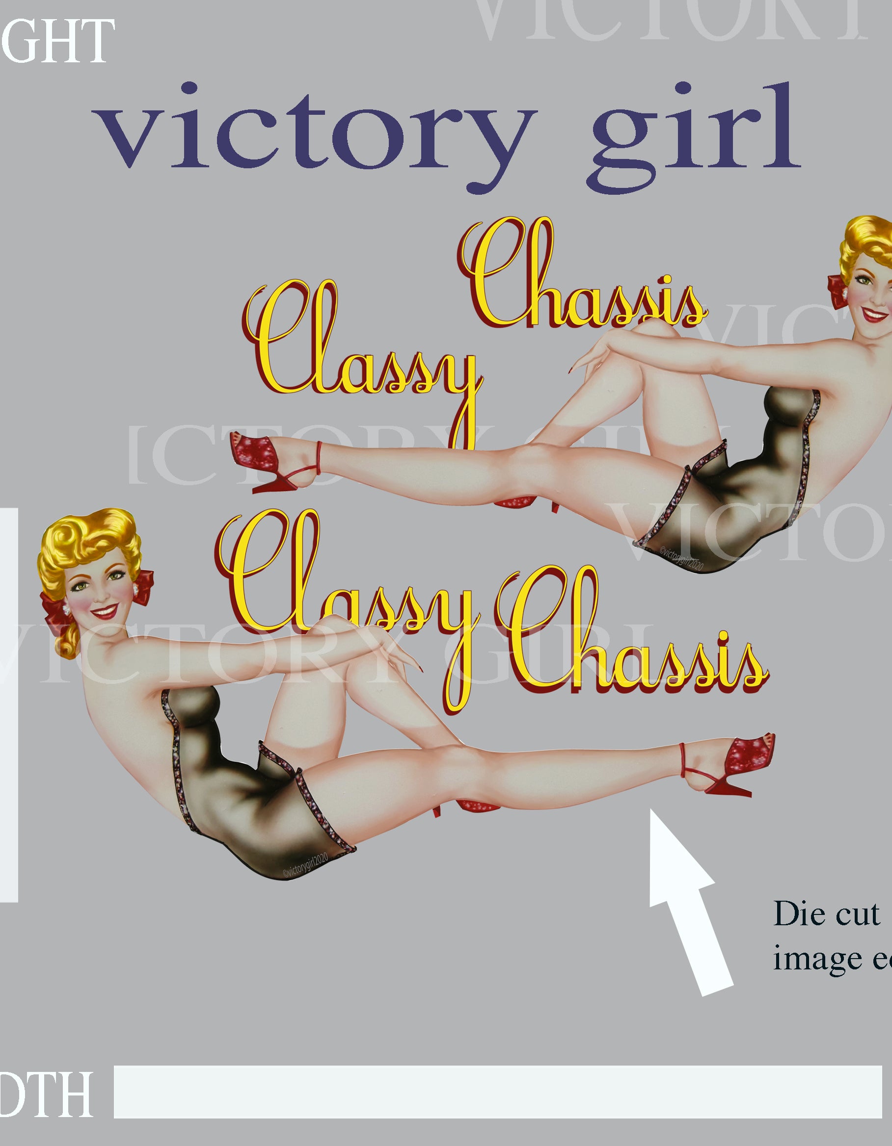 Classy Chassis LR Vinyl Decal Sticker