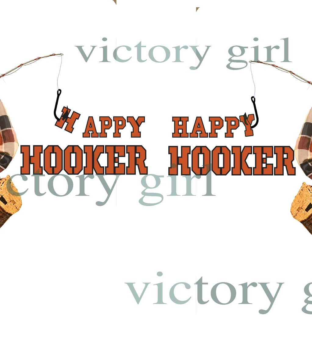 Happy Hooker Vinyl Decal Sticker