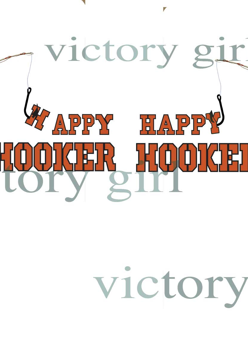 Happy Hooker Vinyl Decal Sticker