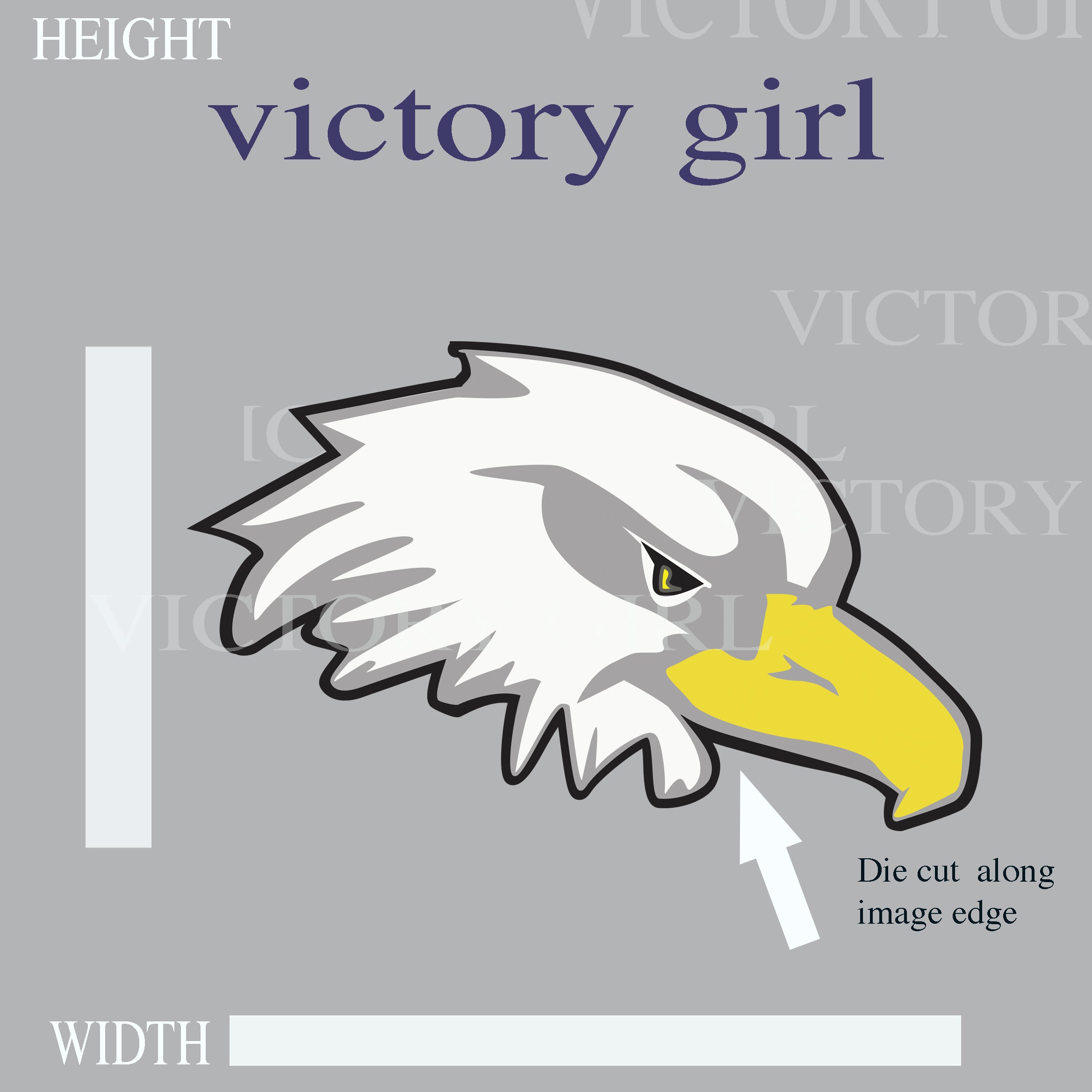 Eagle Head Vinyl Decal Sticker