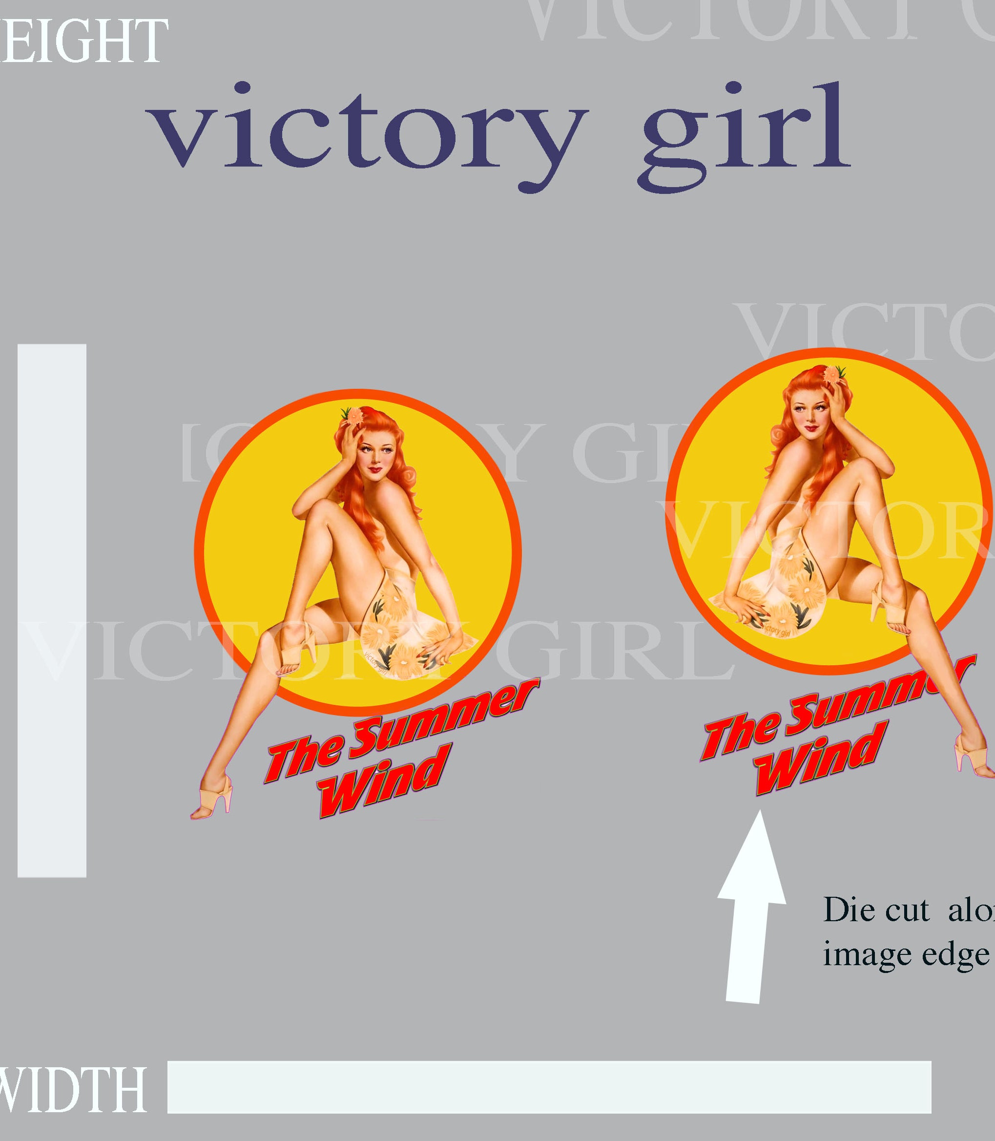 Summer Wind Vinyl Decal Sticker