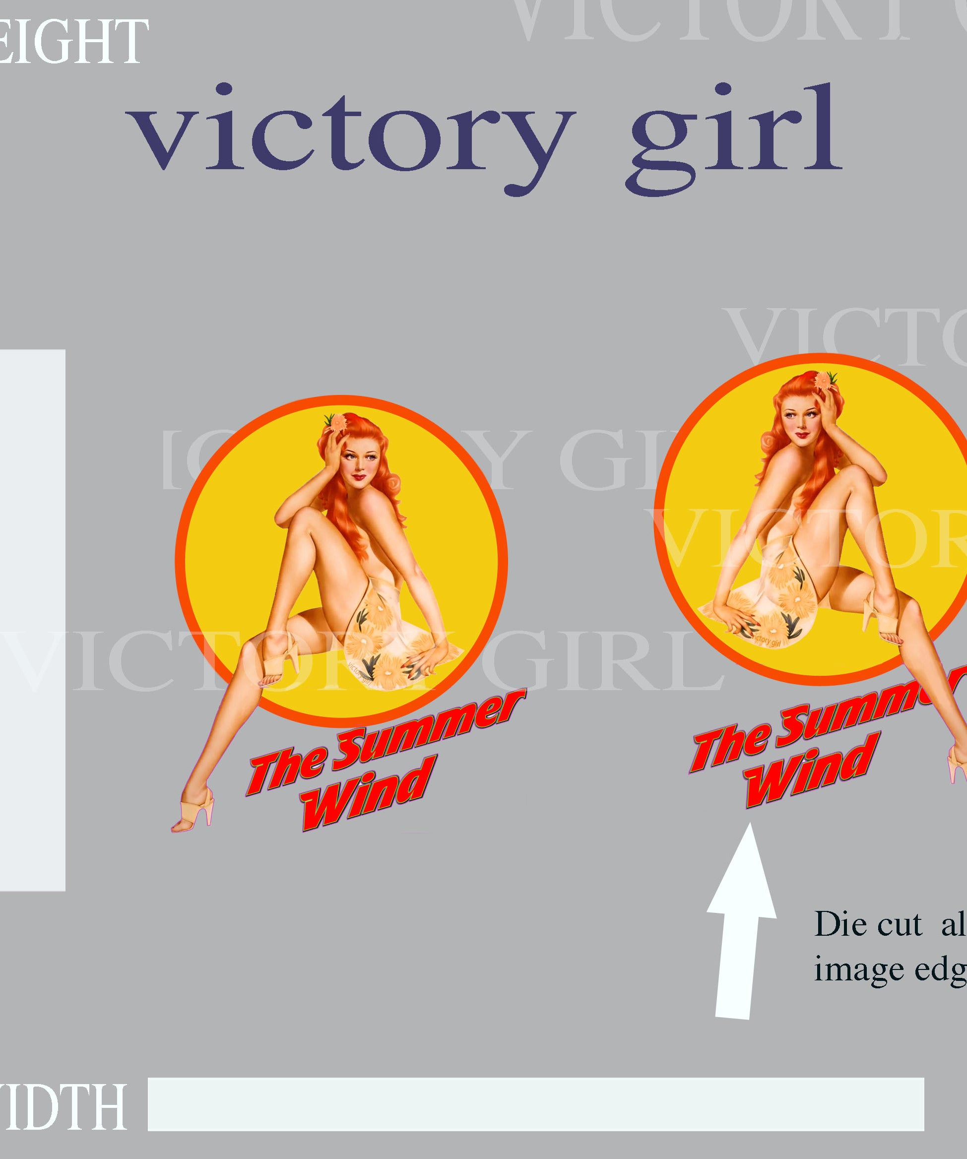 Summer Wind Vinyl Decal Sticker