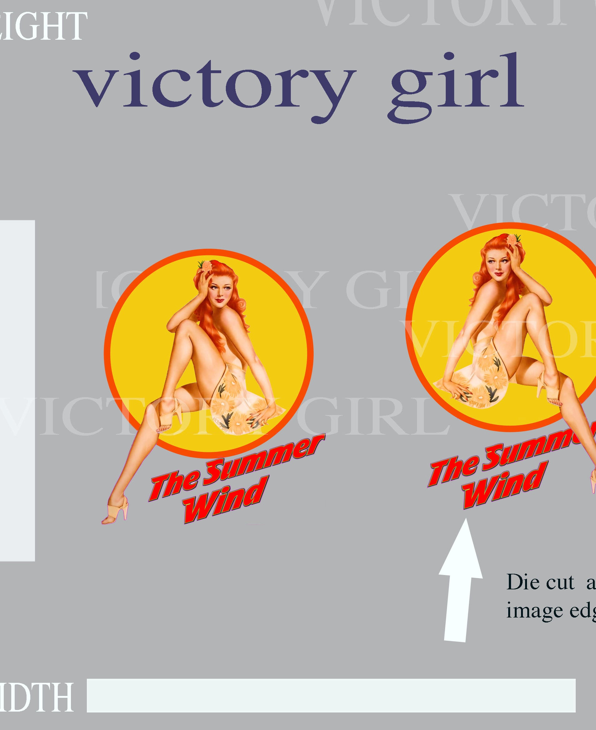 Summer Wind Vinyl Decal Sticker