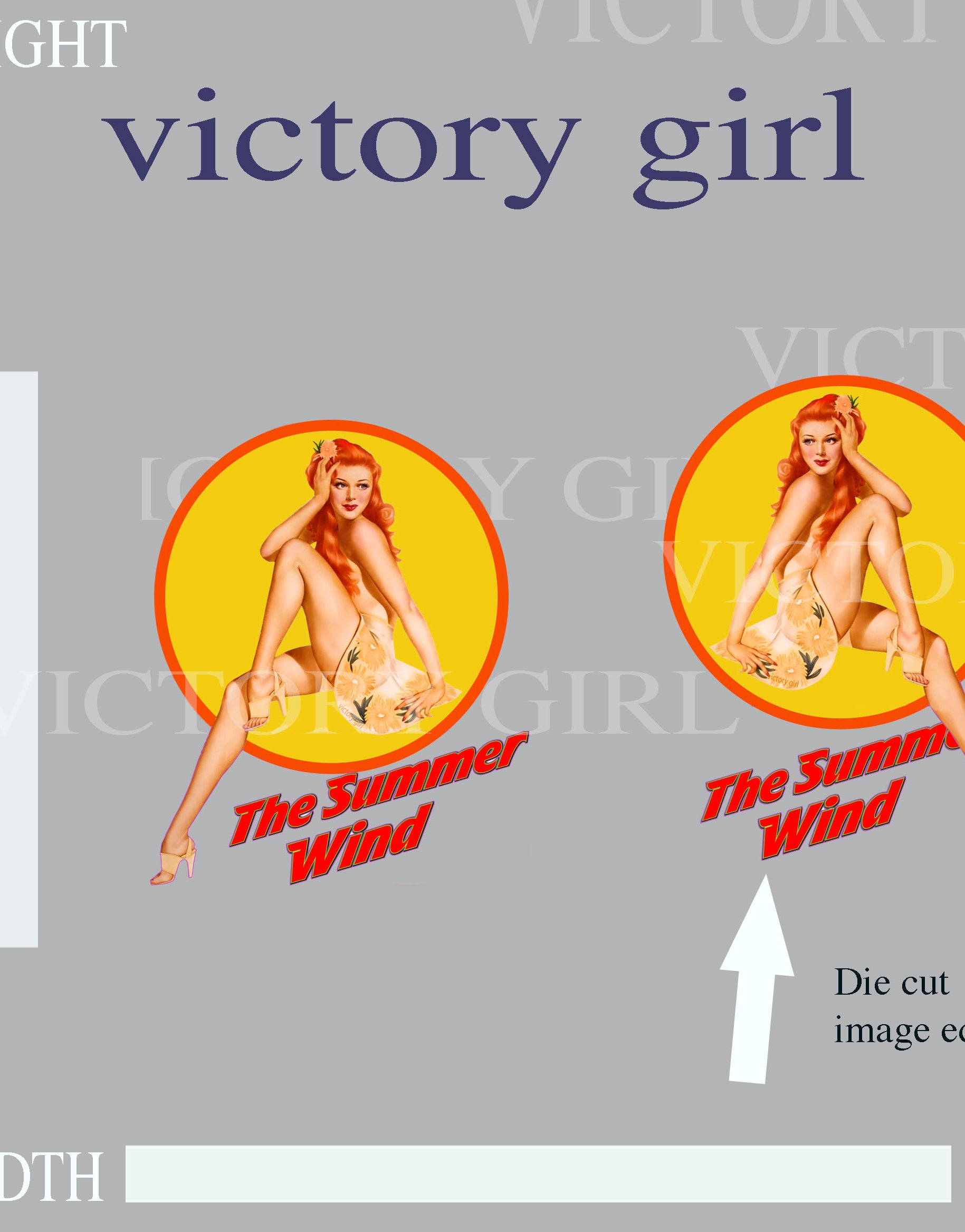 Summer Wind Vinyl Decal Sticker