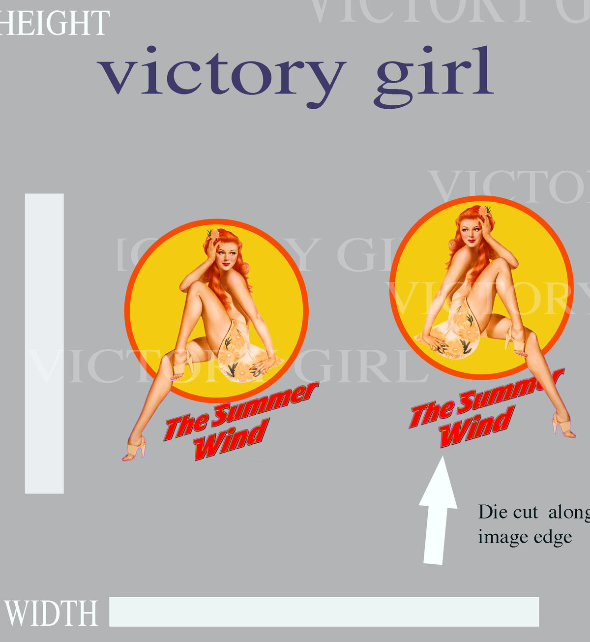 Summer Wind Vinyl Decal Sticker