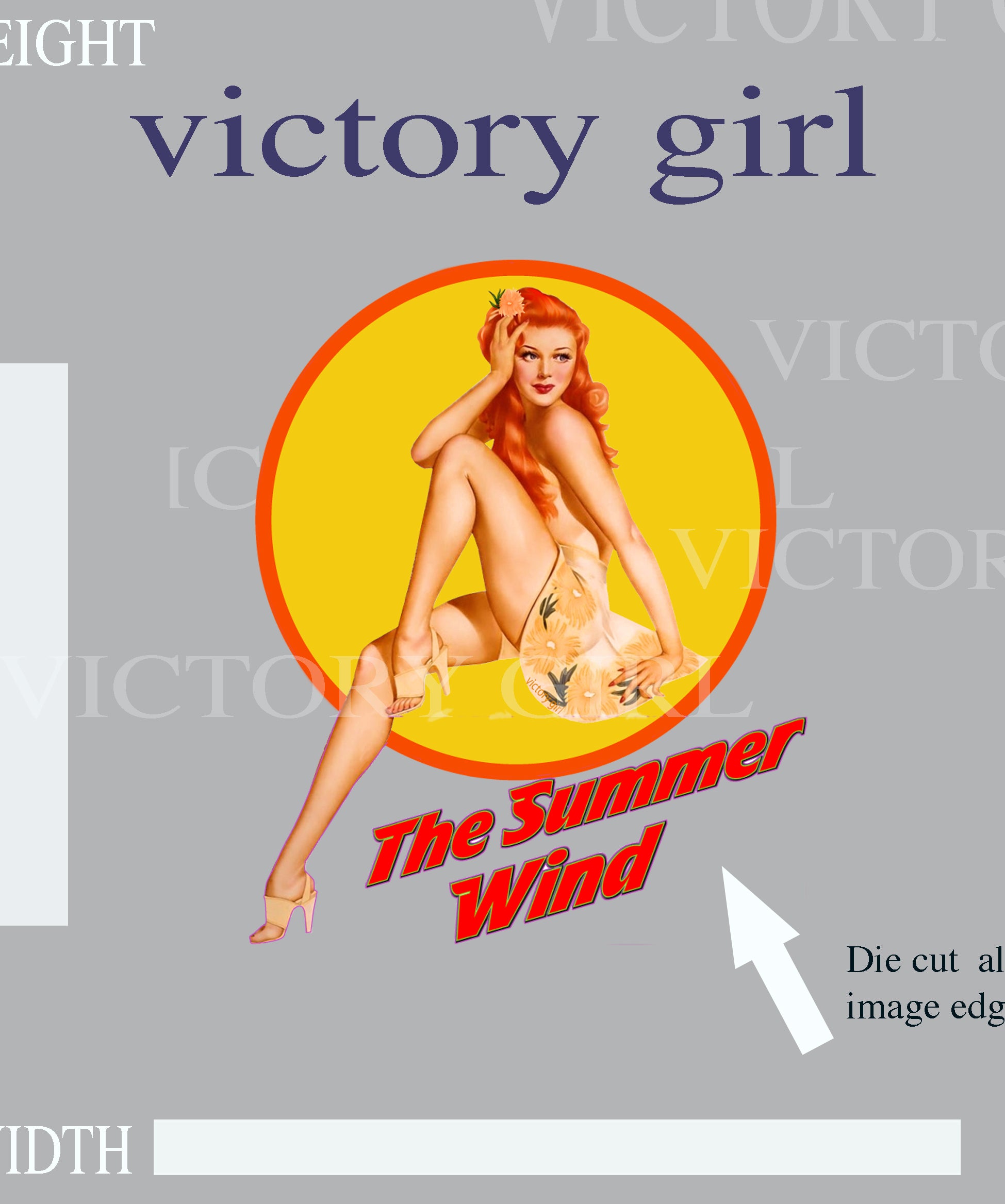 Summer Wind Vinyl Decal Sticker