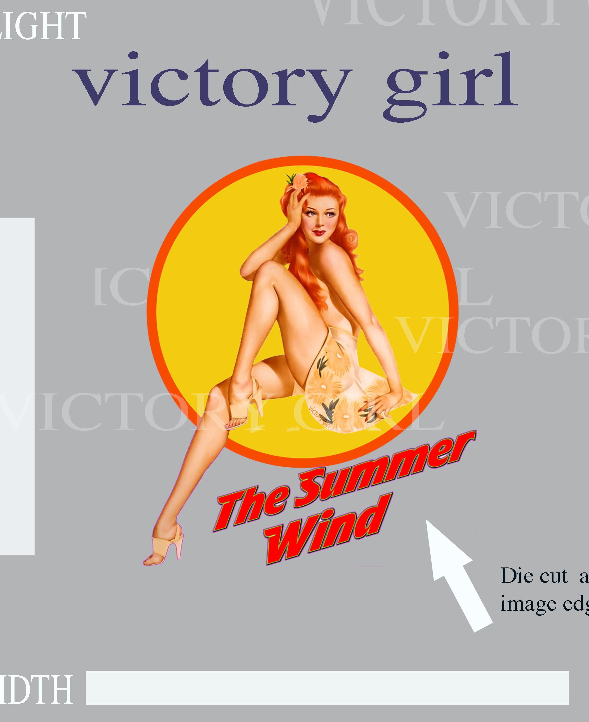 Summer Wind Vinyl Decal Sticker